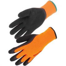 Handschoen latex schuim warme acryl badstof voering 10 gauge - Singer Safety