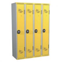 Garderobekast 4 kolommen Seamline Optimum - kolombreedte 300 mm - op sokkel - Acial - Acial