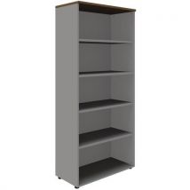 Hoge Ordnerkast Hoogte 200 Cm Walnoot, - Quadrifoglio
