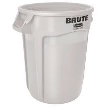 Ronde container Brute - wit - 38 tot 167 l - Rubbermaid