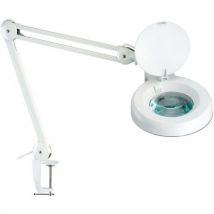 Manutan Expert - Loeplamp met Griptang - 1000 LM, 1.75x Vergroting, 22W LED, Wit