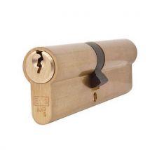 Dubbele Cilinder Europees 40x45mm Messing, - Ironmongery