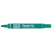 Permanente markeerstift N50 - ronde punt - met dop - Pentel - Pentel