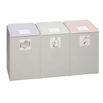 Kunststof recyclingmodule - Capaciteit 1, 2, 3 of 4 x 40 l - Var