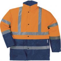 Signaalparka Pu & Pvc-Coating polyester klasse 3 Strada - Delta Plus