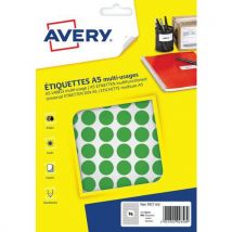 Avery - Zelfklevend papieren rondje voor verschillende ondergronden