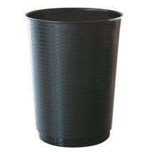 CEP - Afvalbak Zwart 40L Rond - Kunststof - 94% Gerecycled - Recyclebaar - Ideaal voor Kantoor