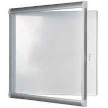 Vanerum - Binnenvitrine Design - Aluminium achterwand - Deur van veiligheidsglas