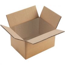 Manutan Expert - Dubbelgolf Kartonnen Doos - 200x200x200 mm - Kubusvormig - 8L Inhoud - 80% Gerecycled