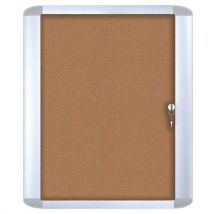 Binnenvitrine Mastervision - Achterwand van kurk - Deur van veiligheidsglas - Bi-Office