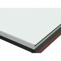 Dr. Labtafel, Onbewerkt, Geëmailleerd Afm. 1500*600,