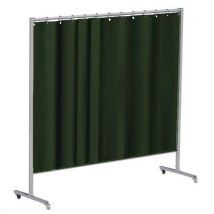 Verrijdbaar Scherm Met Gordijnen Groen 9 H 2000 X B 2150 Mm, - Cepro