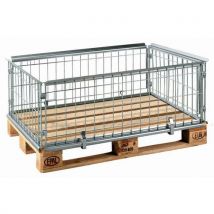 Inklapbare Houten Palletkist Staaldraad 1200x800x400 Mm, - Italiana Contenitori