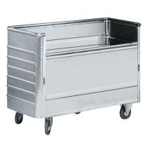 Alu Transp.w. 650 L+deksel Mod:met Deksel Vlekkend Rubber, - Gmohling