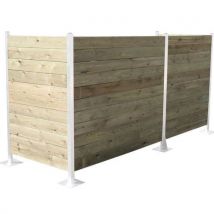 Houten plank om de container te verbergen - Larbaletier