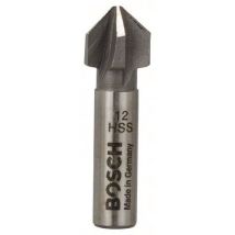 Bosch - Conische verzinkboor HSS M 6 - 12 x 40 x 8 mm - PRO Steel - Elektrisch handgereedschap accessoires