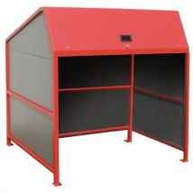 Overkapping voor afvalcontainers Secomat - 3 wanden - Bauer