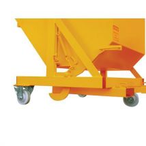 Kiepcontainer Op Spil 685 L 3 Wielen Geel, - Goubard