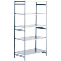 Manorga - Basisstelling Plaatstaal Multi-Fix Galva - 2000x1000x600mm - 122kg/legbord - Gegalvaniseerd