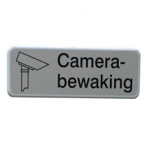 Informatiebord 60 x 20 cm - Camerabewaking - Brand