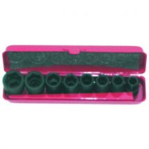 Krachtdop 8 delig 3/8 inch in mm - PTS - PTS