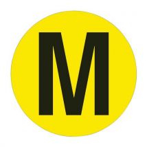 Vloermark. 19cm Diam. - M Material: Vinyl Kleur: Geel, - Beaverswood