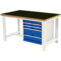 Werkbank Cubio met 4 laden - Breedte 150 cm - Arphenol - Bott