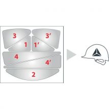 Zak Met Reflecterende Stickers Voor Op Helmen (per 20 St.), - Delta Plus