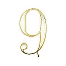 Cijfer wit en goud voor kaars_Matfer - Matfer