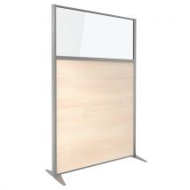 Scheidingswand KP+ - Melamine met glas - Hoogte 180 cm - Clen