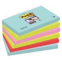 6 Blokken Super Sticky Post-it Collection 76 X 127 Assorti, - Post-it