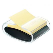 Dispenser Z-notes Post-it Pro Zwart + 1 Blok Z-notes Geel, - Post-it