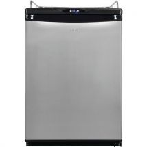Bierkoelkast zwart RVS deur max. 50L fust excl. Tapset Exquisit - Exquisit