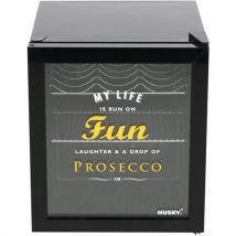 Glasdeur mini koelkast met flessenrek 48L KK50-PROSECCO - Husky - Husky