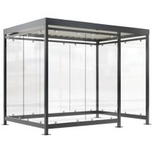 Rokersoverkapping Cologne K3 D/b - 2 Panelen Rechtsvoor, - WSM