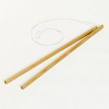 Set van 7 - Diabolostick Met Touw Hout.,