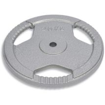Set van 4 - Halterschijf Met Handgreep Gietijzer 20 Kg, Gatdiameter 28 Mm.,
