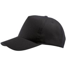 Set van 6 - Pet Twill Met Klittenband Zwart.,