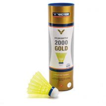 Badmintonshuttle Ns-2000 Geel - Koker 6 - Gemiddeld Snelheid, - Victor