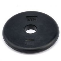 Set van 4 - Halterschijf Rubber 1 Kg Gatdiameter 28 Mm.,
