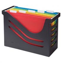 Opbergbak + 5 X Hangmappen Euroflex Zwart, - Djois Made By Tarifold