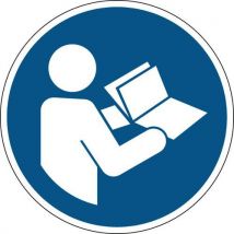 Gebodsbord rond - Raadpleeg de handleiding - Hard - Brady