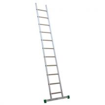 Enkelvoudige aluminium ladder Prima - 11 tot 21 schuine sporten - stabilisatiestang - Facal - Facal