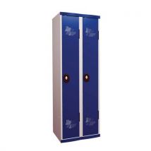 Garderobekast 2 kolommen Seamline Optimum - kolombreedte 300 mm - op sokkel - Acial - Acial