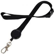 Keycord 15 mm met haspel en haak - set van 100 - Sogedex