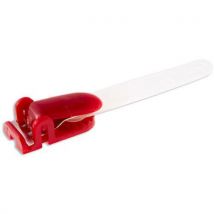Bretelclip Kunststof Met Transparant Band - Rood,