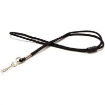 Keycord Buisvormig 4 Mm Metalen Karabijnhaak - Zwart,