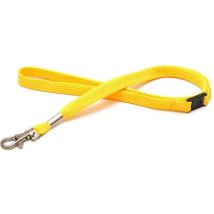 Keycord Buisvormig 12 Mm Met Metaal Haak - Geel,