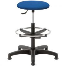Kruk - Hoog Ylon,verchroomd Rubber Met Stof, - Linea Fabbrica