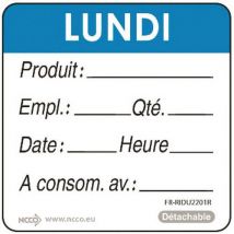 Etiket Uiterste verbruiksdatum dagen van de week - Matfer